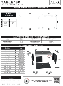 MESA 130 ALFA -BASE MULTIFUNCIONAL