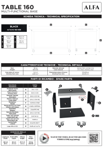 TISCH 160 ALFA – MULTIFUNKTIONSBASIS