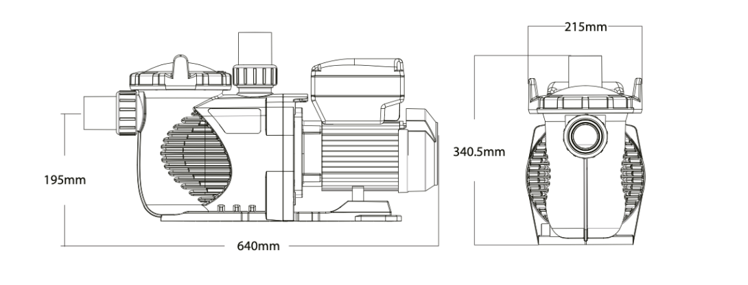 Emaux VSP150 Wifi filtreringspumpe med variabel hastighed