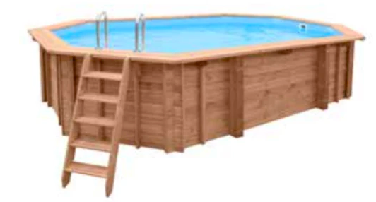 Piscine Hors Sol en Bois Sea Breeze 607 X 396 X 131 cm