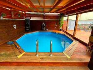 Above ground wooden swimming pool Sunshine.