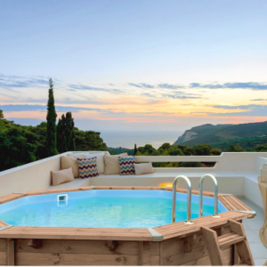 Above ground wooden swimming pool Sunshine.