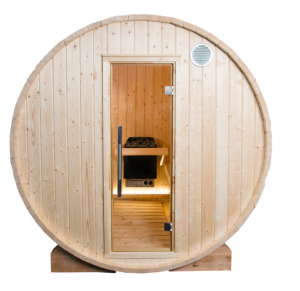 SAUNA EXTERIOR HARVIA KAMMI 180 porta janela, elétrica ou a lenha