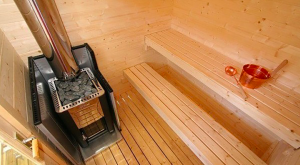 Harvia KUIKKA sauna externa a lenha ou aquecimento elétrico