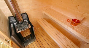 Harvia KUIKKA outdoor sauna wood or electric heating