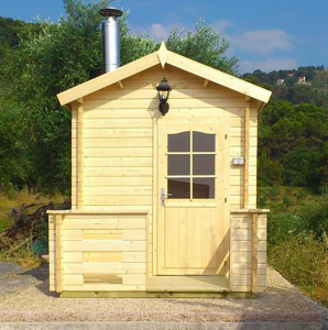 Harvia KUIKKA outdoor sauna wood or electric heating