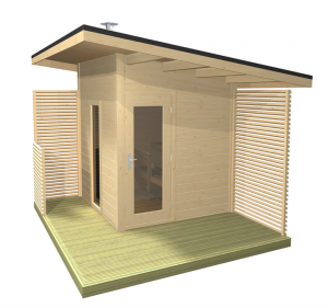 Harvia Solide Compact outdoor sauna