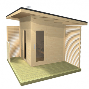 Sauna exterior compacta Harvia Solide