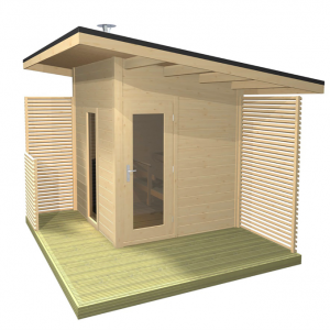 Harvia Solide Compact outdoor sauna