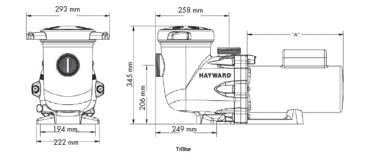 POMPE À EAU À VITESSE VARIABLE HAYWARD TRISTAR VS