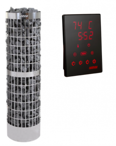 Estufa de sauna eléctrica Harvia Cilindro PRO con unidad de control XENIO CX170