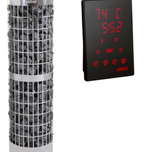 Estufa de sauna eléctrica Harvia Cilindro PRO con unidad de control XENIO CX170