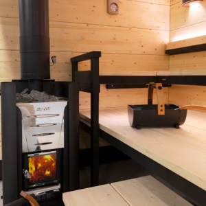 Harvia Pro 20 Sauna-Holzofen Komplettes Kaminset