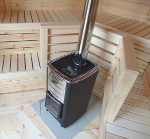 SAUNA COM FOGÃO A LENHA HARVIA M3