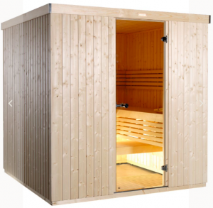 Sauna Tradizionale Variante Harvia stufa elettrica The Wall
