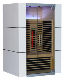 Harvia Spectrum Sauna infravermelha pequena Dimensões 130 cm x 105 cm