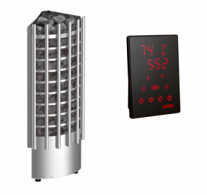 Harvia Glow Corner Stove with HARVIA Xenio CX170 WIFI Control Unit