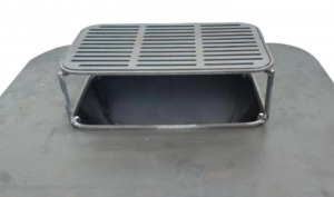 Barbecue avec meuble en acier noir EFP56RECT B