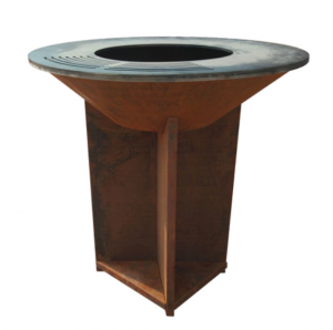 Grand barbecue en acier Corten avec grille EFP56CO