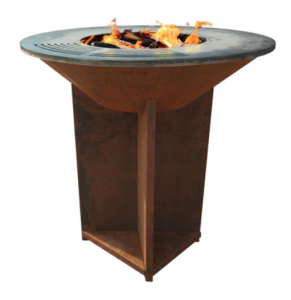 Grand barbecue en acier Corten avec grille EFP56CO
